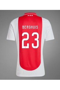 Ajax Steven Berghuis #23 Fotballdrakt Hjemme Klær 2024-25 Korte ermer